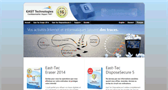 Desktop Screenshot of fr.east-tec.com